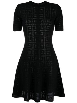 Givenchy Jurk met jacquard - Zwart