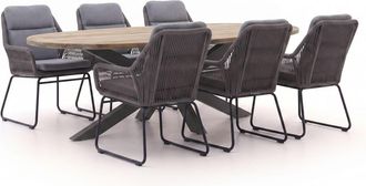 Intenso Furniture Intenso Isorella/ROUGH-Y Ellips 200cm dining tuinset 7-delig