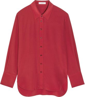 Joseph Joe Silk Blouse - Dark Pink - 44 (UK16 / XL)