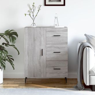 vidaXL Aparador De Madera De Ingenier&iacute;a Gris Sonoma 69,5x34x90 Cm Vidaxl