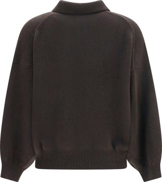 Lisa Yang Womens Etta Sweater Dark Fern Kashmir-Capra Hircus Kashmir/capra