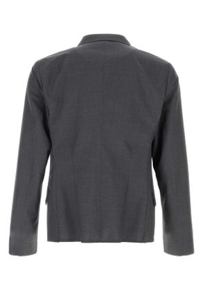 Jil Sander J21bn0232j40249 004 Stonegrey Exterior: Virgin Wool Giacche E Gilet Jacket