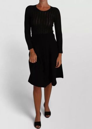 Dolce & Gabbana wool knitted long-sleeve knee-length dress