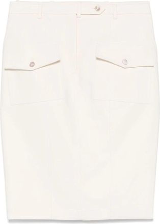 Tom Ford Beige Rok met Achtersplit - Dames - Korte rokken - Beige - S - Rokken