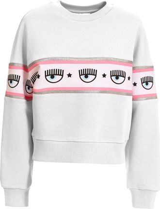 Chiara Ferragni Stijlvolle Sweaters - Dames - Sweatshirts - Wit - 2XS - Hoodies & sweatvesten
