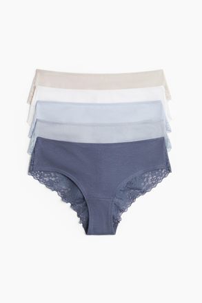 H&M 5er-Pack Hipster - Blue