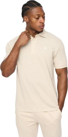Crosshatch Heren Preece Poloshirt (Licht Steen)