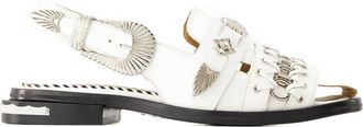 Toga Archives Womens Aj1312 Sandals - Toga Pulla Leather White Shoes