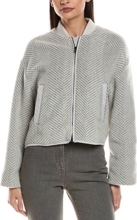 PESERICO Wool, Mohair, & Silk-Blend Fleece Jacket