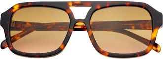 Freyrs Eyewear Havana Aviator Sunglasses in Tortoise /Brown at Nordstrom
