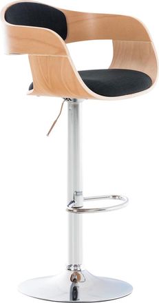 Clp Clp - Taburete De Bar Kingston Tapizado En Tela Natural/negro