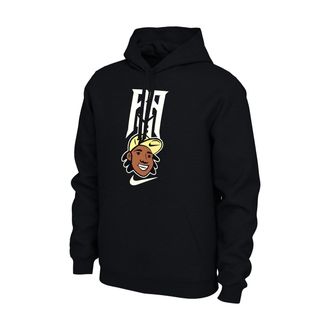 Nike Mens Nike Sportswear Ronald Acu&ntilde;a Jr. Fleece Pullover Hoodie in Black | JF8695-010