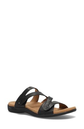 Taos Double U Slide Sandal in Black at Nordstrom, Size 10