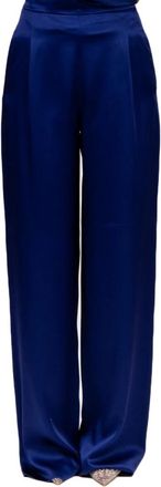 Max Mara Wide Broeken - Dames - Wijde Broeken - Blauw - M - Broeken