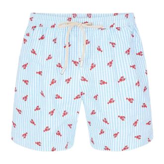 MC2 Saint Barth Beachwear, male, Blue, Size: 2XL Lighting Micro Stretch Ultralight Swimsuit