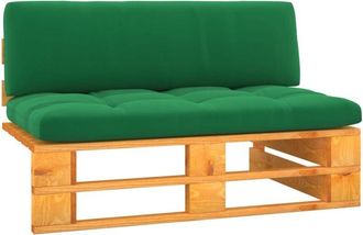 vidaXL Sof&aacute; Central Palets Jard&iacute;n Madera Pino Impregnada Marr&oacute;n Miel Vidaxl