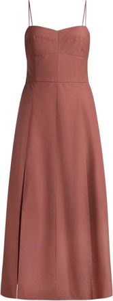 12 Storeez pocket-detail midi dress - Brown