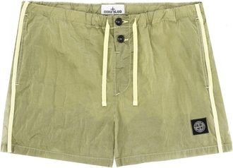 Stone Island Badeanzug mit Logo-Aufn&auml;her