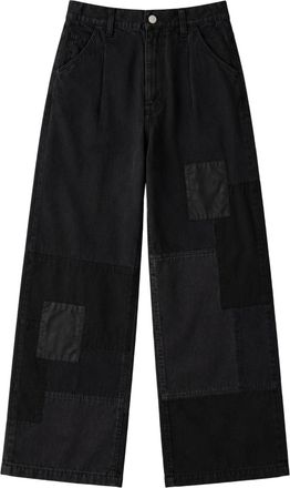 Comme Des Gar&ccedil;ons Spliced Canvas Patchwork Wide-Leg Pants