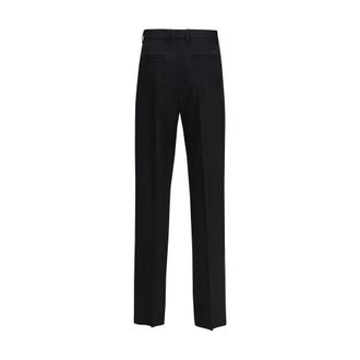 Versace Mens Black Wool Oves Aries Dress Pants
