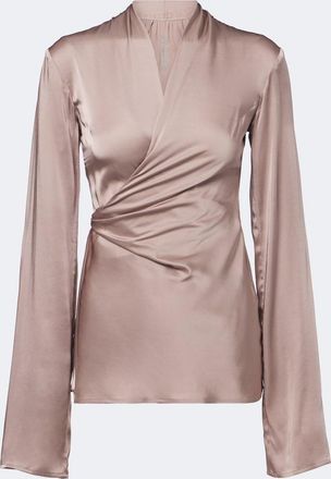 Rick Owens Laura draped satin top