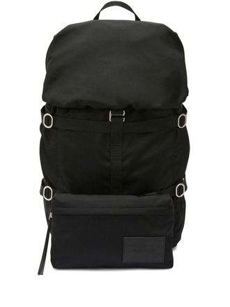 Jil Sander Outdoor strap-detail backpack - men - Leather/Polyamide - OS - Black