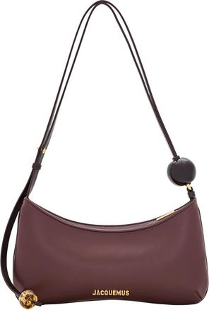 Jacquemus Le Bisou Perle - Dames - Schoudertassen - Bruin - ONE Size - Leer - Tassen