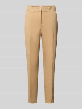 Brax Brax Regular Fit Hose aus Baumwoll-Mix Modell MARA S in Beige, Gr&ouml;&szlig;e 42