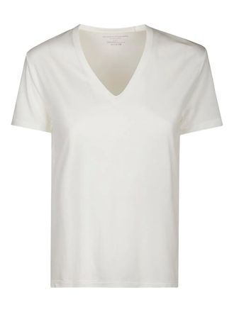 Majestic Filatures V-neck T-shirt - women - Cotton - 2 - White