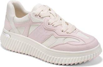 DKNY Lachele Platform Sneaker in Soft White/Light Pink at Nordstrom, Size 7.5