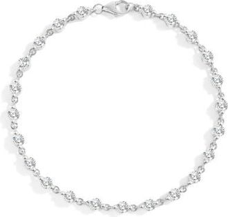 Mint & Lily Wrapped in Crystals Bracelet in 925 Sterling Silver at Nordstrom, Size 7.5