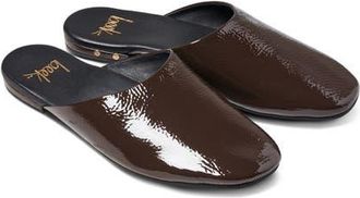 beek Blackbird Flat Leather Mule in Coffee at Nordstrom, Size 11