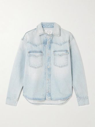 Slvrlake Denim Camicia In Denim Cassidy - Blu