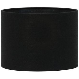 Light & Living Pantalla de lámpara - Livigno - negro - textil - - Light&living