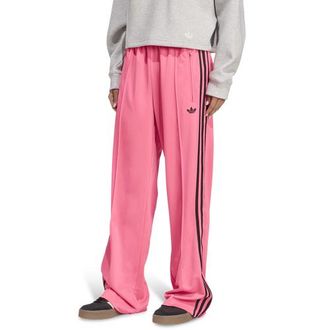 adidas Womens Originals Oversized Firebird Pants - Lucid Pink/Black Size L