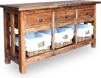 vidaXL Sideboard Solid Reclaimed Wood 39.4x11.8x19.7, 244488