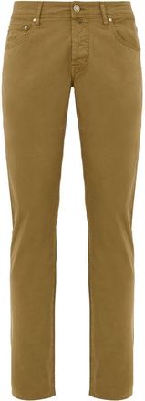 Jacob Cohen Yellow Cotton Skinny Mens Pants
