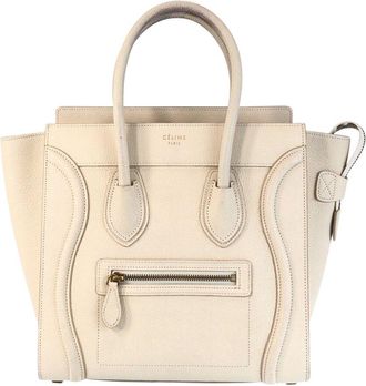 Celine Celine Luggage Micro Tote Ivory (Authentic Pre-Loved)