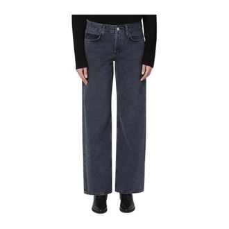 A Gold E Straight Jeans, female, Gray, Size: W29 Low Rise Loose Jeans