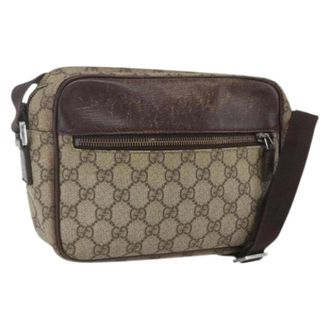 Gucci Pre-owned Cross Body Bags, female, Beige, Size: ONE SIZE Pre-owned Plastic Cross Body Bag