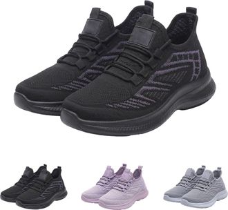 Generic Womens Trainers Athletic Running Shoes Size 4.5 Ladies Lace Up Walking Sneakers Lightweight Breathable Tennis Sports Shoes Outdoor Non Slip Jogging Fi