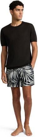 Onia Charles 5 Swim Trunk in Black Multi at Nordstrom, Size X-Large