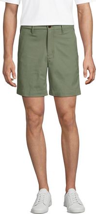 Lands End Knockabout 7 Comfort Waist Classic Fit Chino Short in Sage at Nordstrom, Size 33 X 7