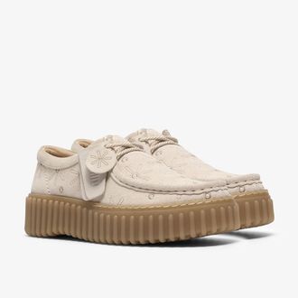 Clarks Geborduurde leren schoenen, TORHILL BEE