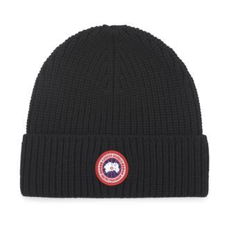 Canada Goose Accessories, male, Black, ONE SIZE, Rib Toque Winter Hats