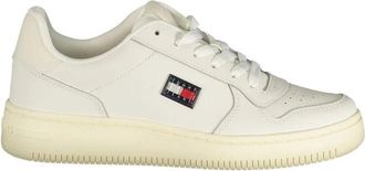 Tommy Hilfiger Polyurethaan Sneaker - Dames - Sneakers - Wit - 40 EU - Leer - Schoenen
