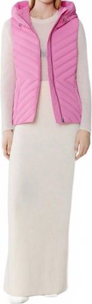 Soia & Kyo Estelle Hooded Vest In Pink Treat