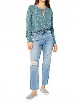 Judy Blue High Waist Rigid Magic Straight Leg Jeans In Blue