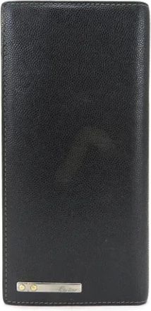 Cartier Pre-owned Wallets, male, Black, Size: ONE SIZE Pre-owned Santos Long wallet (bi-fold)