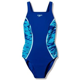 Speedo Hyperboom Splice Muscleback One Piece Badeanzug f&uuml;r Damen | blau